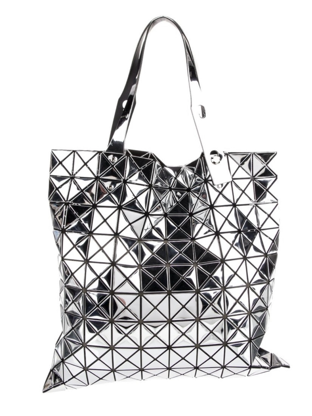 BAO BAO Issey Miyake Platinum Mirror Tote – Chrome Silver